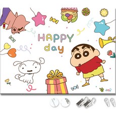 TUCO.B 蠟筆小新慶祝派對圖案掛畫, SC-BN-03L