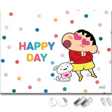 TUCO.B 蠟筆小新慶祝派對圖案掛畫, SC-BN-07L