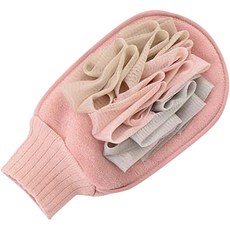 코코마트 양면 장갑형 샤워 때밀이 타월, 핑크, 1개, 1개입