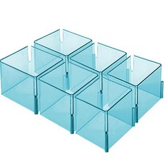 整理博士 收納整理分隔板 A型, 藍色, 6個