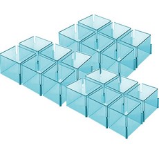 정리박사 수납 정리 칸막이 A타입, 블루, 18개