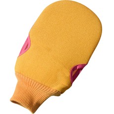 코코마트 양면 스크럽 때밀이 장갑, 옐로우, 1개, 1개입