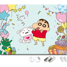 TUCO.B 蠟筆小新慶祝派對圖案掛畫, SC-BN-02L