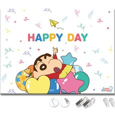 TUCO.B 蠟筆小新慶祝派對圖案掛畫, SC-BN-04L