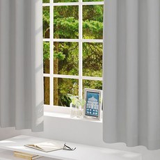 韓國 amante Daydream 掛鉤式遮光窗簾, 灰色