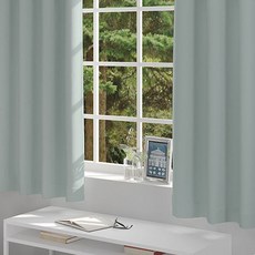 韓國 amante Daydream 掛鉤式遮光窗簾, 薄荷綠