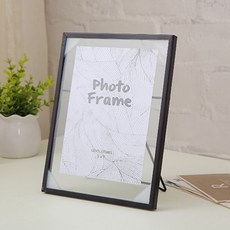 리앤베르 탁상용 심플 사진 포토 미니액자, 블랙