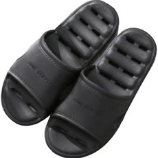 吸水EVA防滑浴室鞋, 黑色, 1組