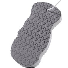 溫和去角質搓澡海綿, 1個, 1件, 灰色