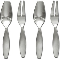 不鏽鋼優雅套組, 1套, 茶匙 2p + 叉子 2p