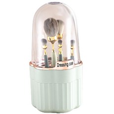 Homevelyday 仙人掌線條描金刷具收納筒, 1個, 薄荷綠