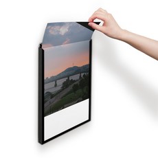 서프푸 액자 프레임, 블랙, 1개