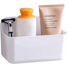 공감피크 심플 접착식 욕실선반 스몰, 화이트, 1개