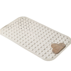 마크툴 욕실용 미끄럼방지 지압 매트 80 x 80 cm, 브라운, 1개