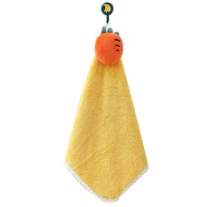 Vandero可愛卡通人物超細纖維廚房擦手巾, 4個, 黃色