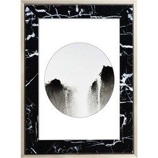 마블 대리석 액자, 블랙골드, 1개