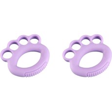 티앤비스포츠 레이크 손가락 마사지 그립운동 악력기 2p, 퍼플