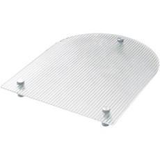 DAPERSALES 透明壓克力珠寶飾品裝飾U型托盤, 銀色