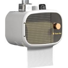 Dasadotcom 浴室衛生紙盒, 白色, 1個