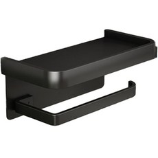 貢嘎峰儲物粘廁紙架, 1個, 黑色