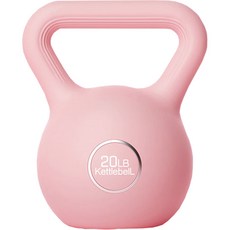 순잠 피트니스 케틀벨 4SIZE 20LB, 1개, 9.2kg, 핑크