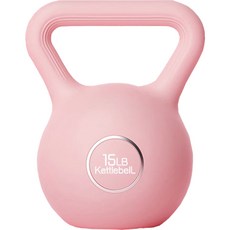 soonZAM 健身壺鈴 6.9公斤, 1個, 粉紅色, 6.9kg