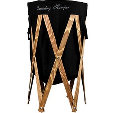 布料原木洗衣籃, 黑色