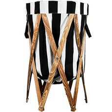 布料原木洗衣籃, 條紋