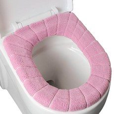 Coco Mart 泰迪絨刷毛馬桶坐墊套, 粉紅色, 1個
