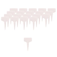 miraclemagic 植物花壇花盆名牌 10cm 20入, 白色