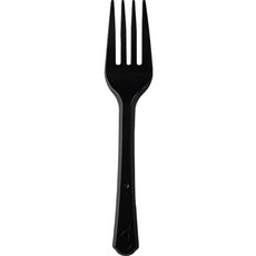 Swan 一次性叉子 黑色, 1套, 100入