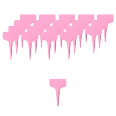 miraclemagic 植物花壇花盆名牌 10cm 20入, 粉紅色