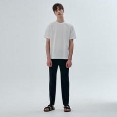 Mind Bridge 錐形鬆緊帶休閒西裝褲 MWPT3103