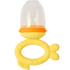 Glasslock 格拉氏洛克 嬰兒矽膠食物咬咬樂, 1個, 黃色