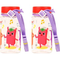 LILFANT Big Nippuni 基本款肩帶水壺 2 件裝, 混色, 350ml