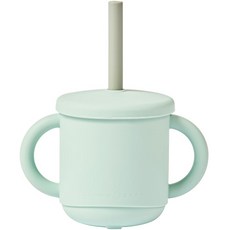 Glasslock 幼兒用矽膠吸管杯, 薄荷綠, 1個