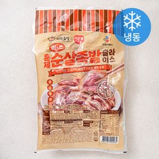 이츠웰 미쓰족발 CJ프레시웨이 훈제 순살족발 슬라이스 (냉동), 1kg, 1개