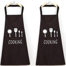 echobelle 烹飪圍裙, 黑色, 2個