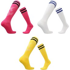 SNF 편안하고 두툼한 축구양말 JIA10 3세트 83_PKBL_WHBU_YWBL_L, 혼합색상