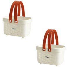 Blockmart 多功能沐浴籃, 白色, 2個