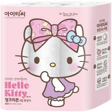 ITC Hello Kitty 圖案花紋捲筒衛生紙, 20m, 24捲, 1袋