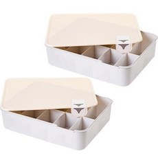 inbloom 粉彩蓋襪子內衣10格收納盒, 2個