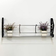 욕실 주방 다용도 거치대 63cm, 2개, 블랙