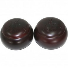 6 兄弟圍棋 Juhapnan 16 號硬木圍棋盒 2p, 深棕色