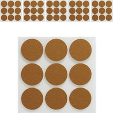 ALLDAY LAB 防噪音毛氈保護貼 圓形 棕色, 54個