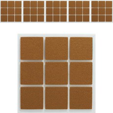 ALLDAY LAB 防噪音毛氈保護貼 方形 棕色, 54個