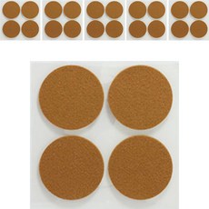 ALLDAY LAB 防噪音毛氈保護貼 圓形 棕色, 24個