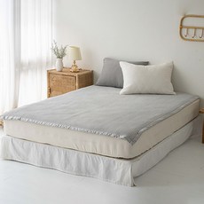 롤베이비 신생아 피그먼트 줄누빔 착한 패드, 연그레이, 1개