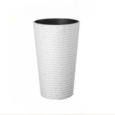 Daim 圓形塑膠工藝大花盆, 白色