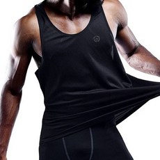 男款PDS運動字母重點標誌無袖健身背心